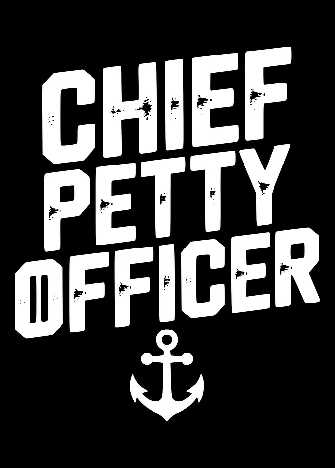 Chief Petty Officer Text with Anchor