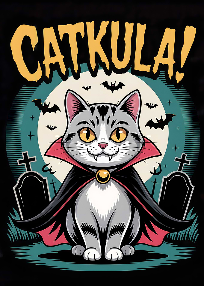 Catkula Halloween Cartoon