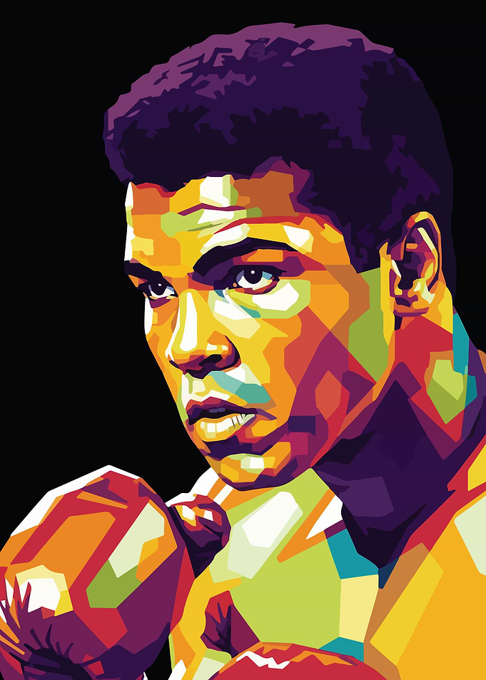 Muhammad Ali Pop Art Portrait