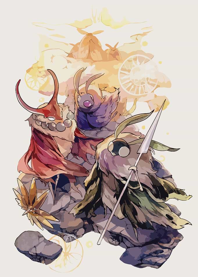 Hollow Knight Moth Tribe Digital Art