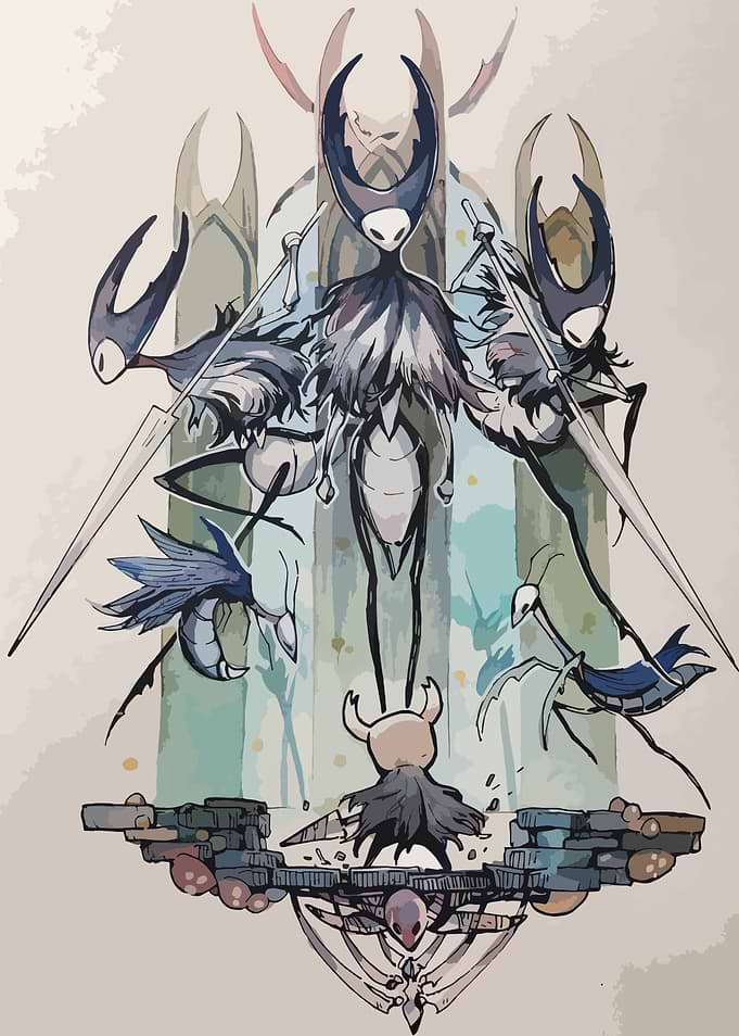 Hollow Knight Boss Fight Illustration