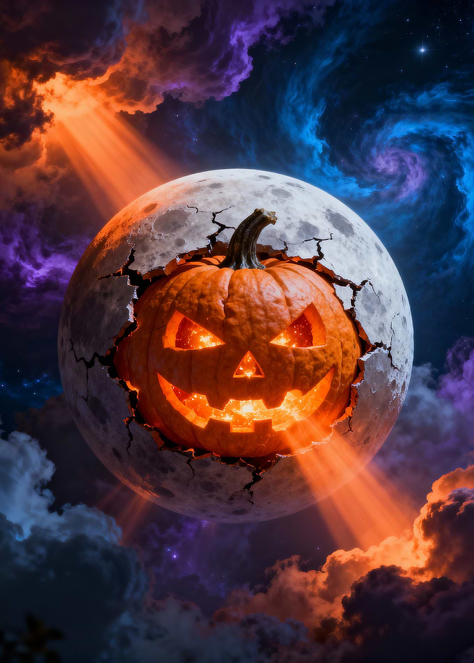 Halloween Pumpkin Moon