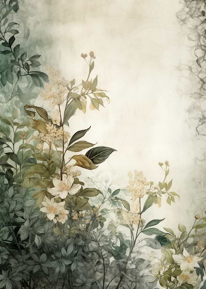 Botanical Green leaves