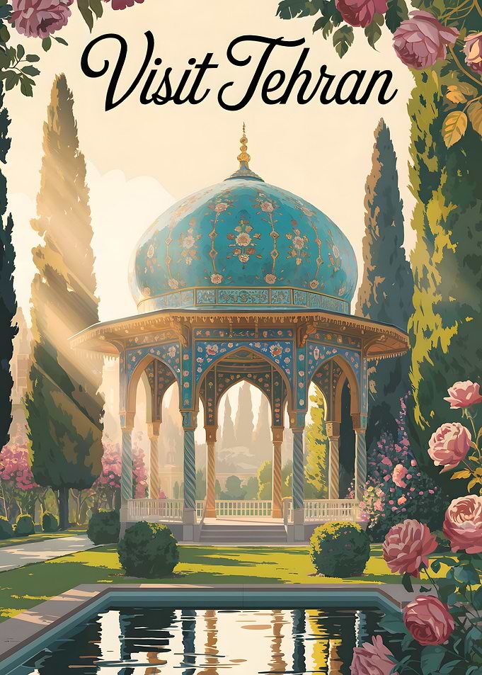 Visit Tehran Travel Poster
