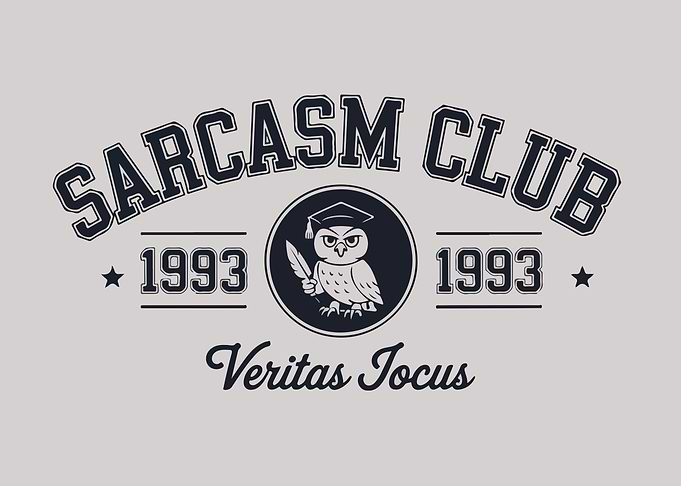 Sarcasm Club 1993 Owl Design