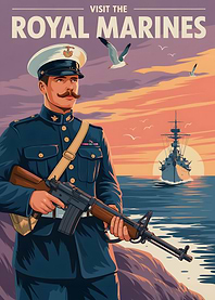 Visit the Royal Marines Poster