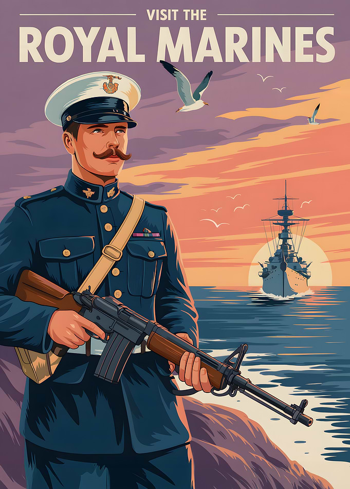 Visit the Royal Marines Poster