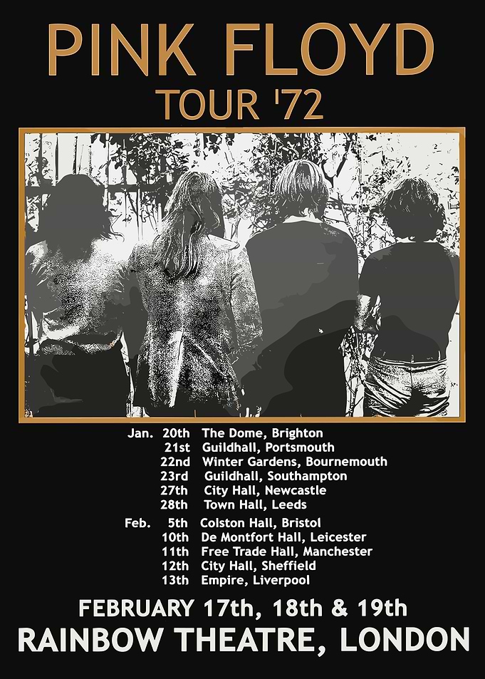 Pink Floyd Tour '72 Poster