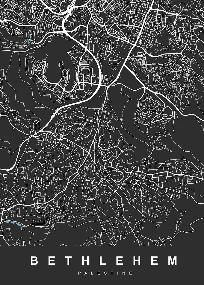Bethlehem, Palestine City Map