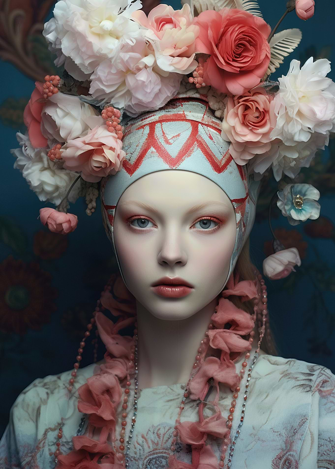Floral Headdress Portrait