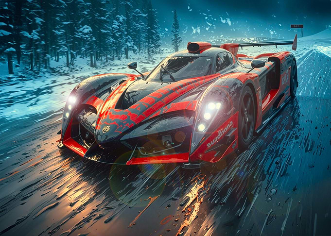 Hyper Car Snow