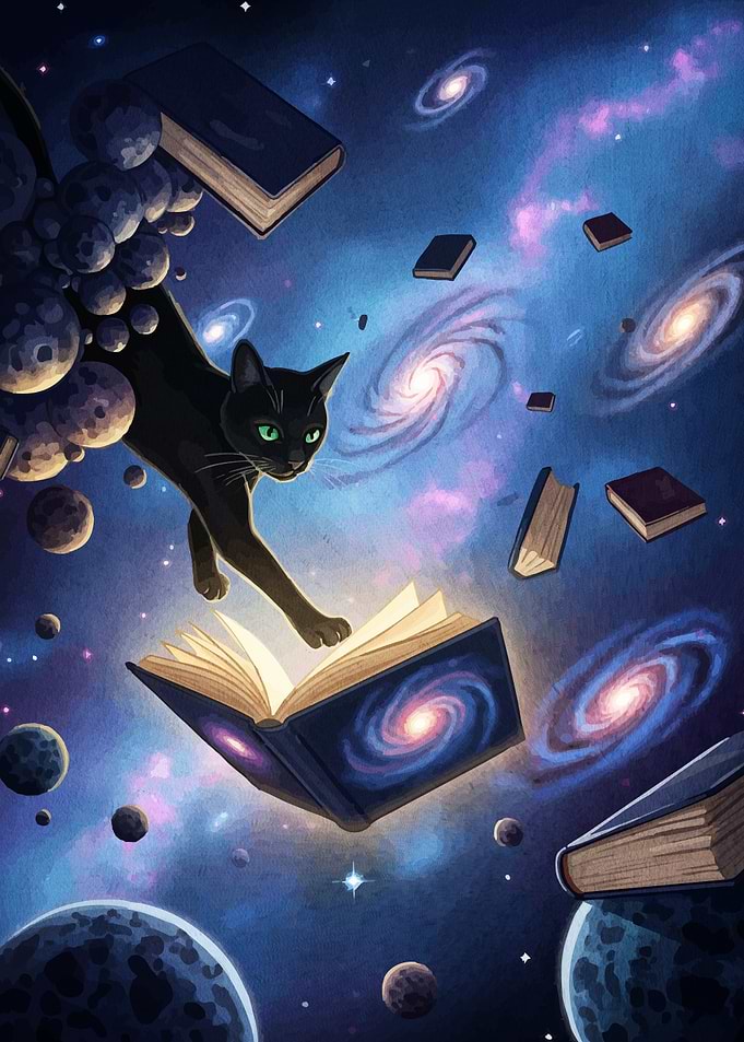 Cosmic Cat Books Space