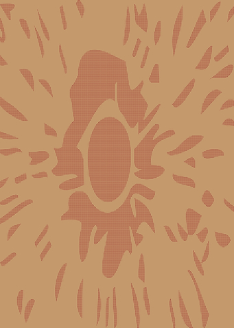 Abstract Brown Pattern with Oval Center