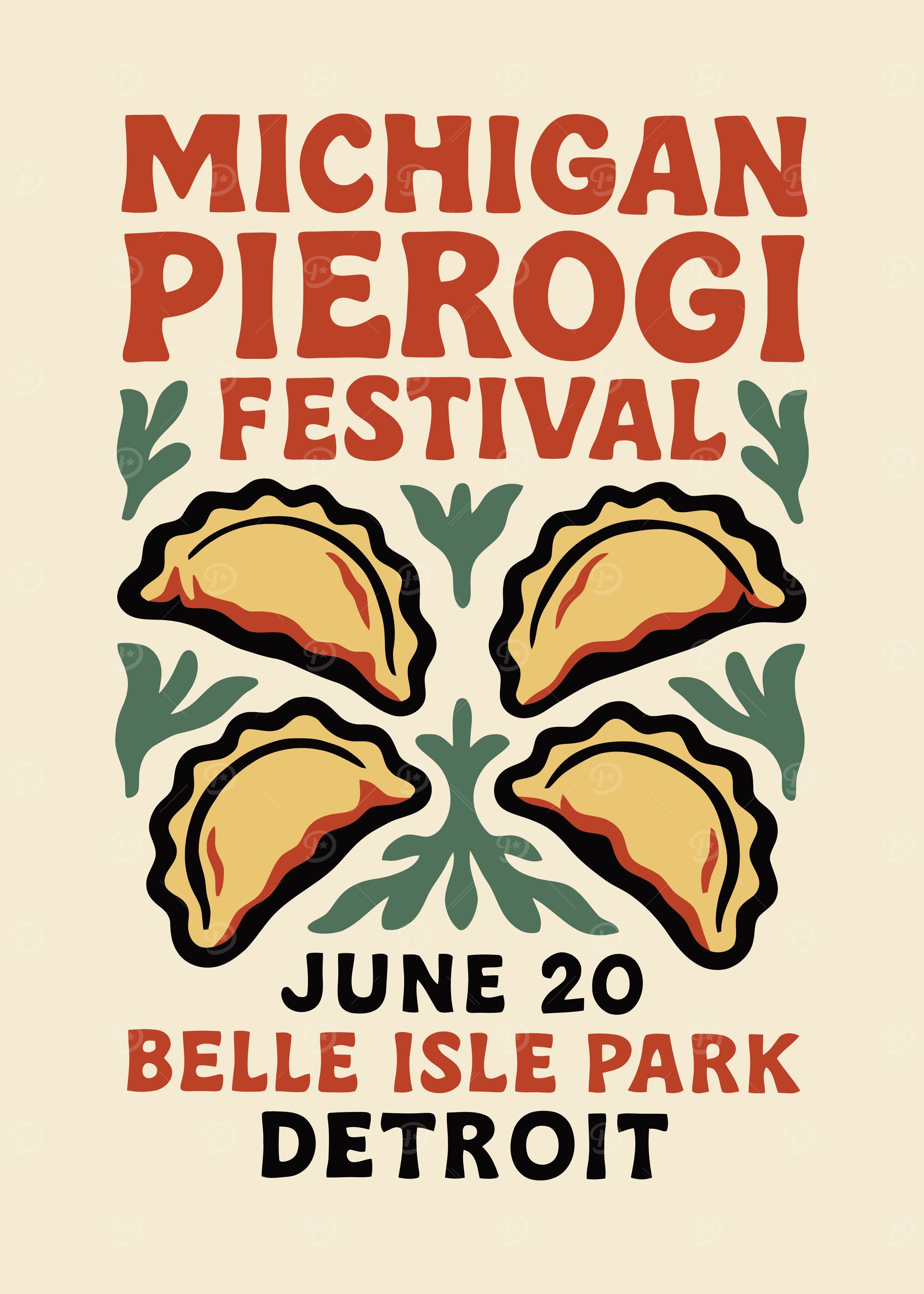 Michigan Pierogi Festival Poster