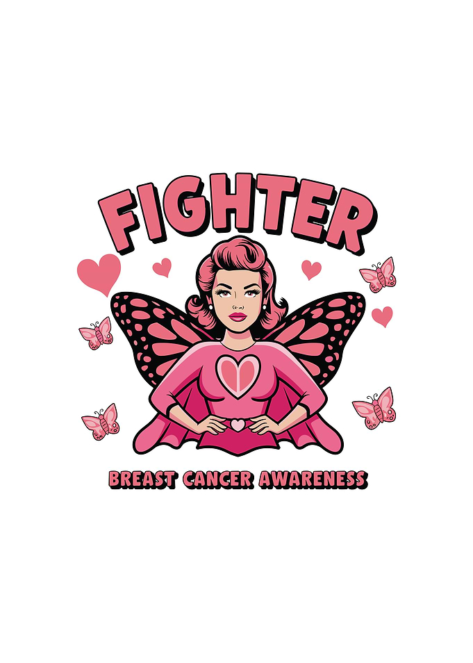 Breast Cancer Awareness Fighter woman