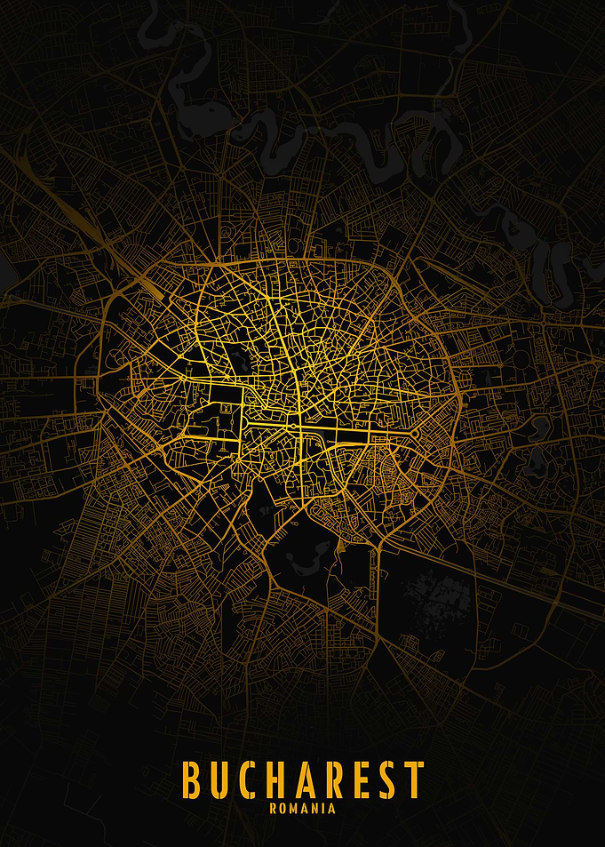 Bucharest Golden City Map