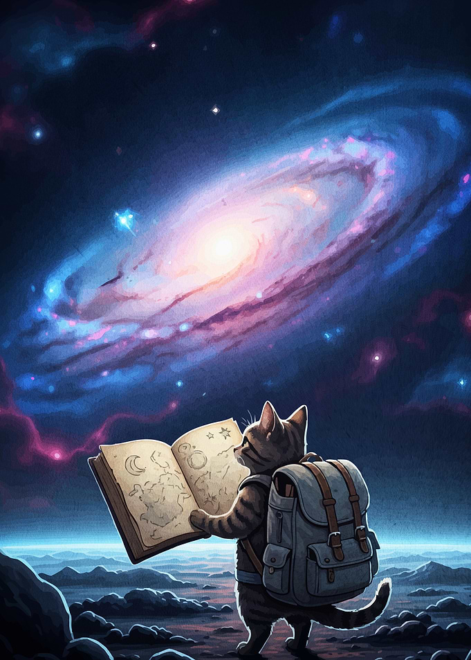 Cosmic Cat Explorer Backpack