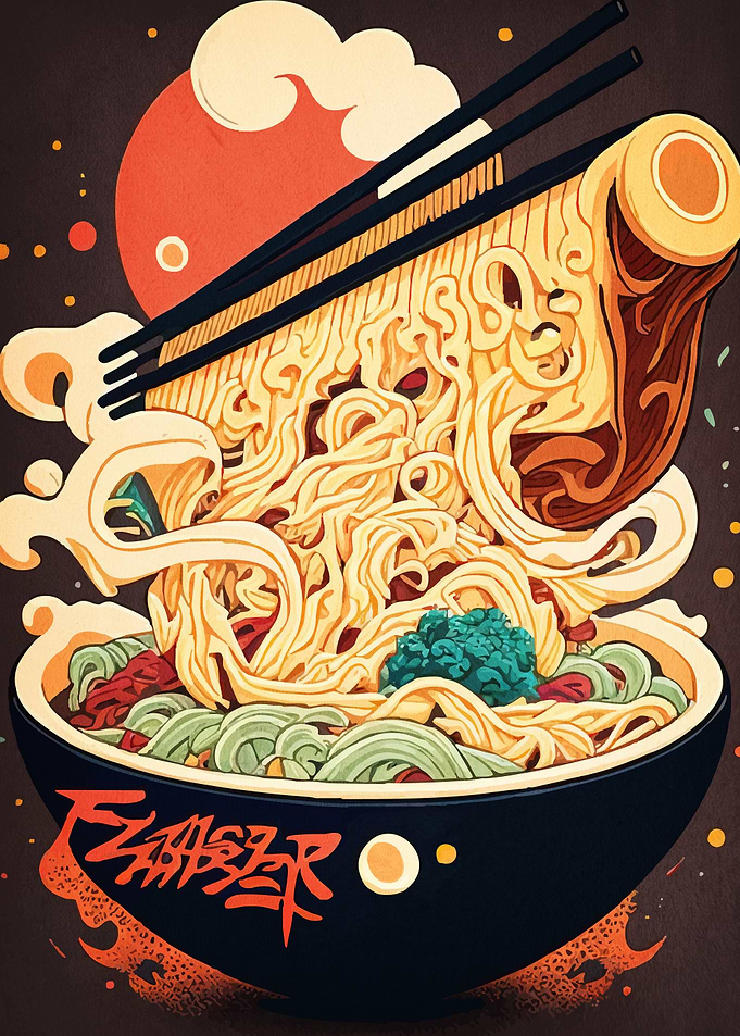 Stylized Ramen Bowl
