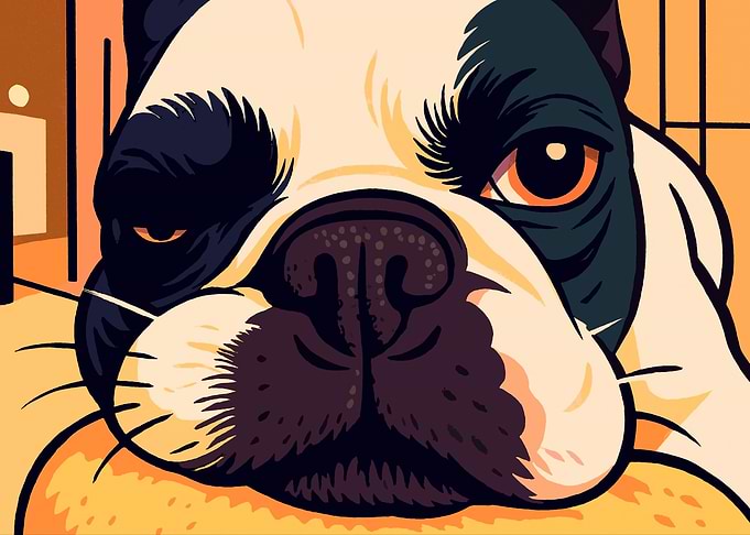 Close-up Dog Portrait