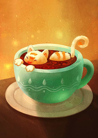 Cat Nap in a Cup