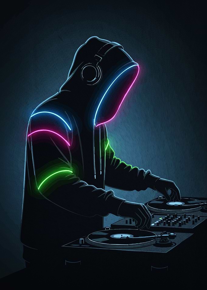 Neon DJ Hoodie