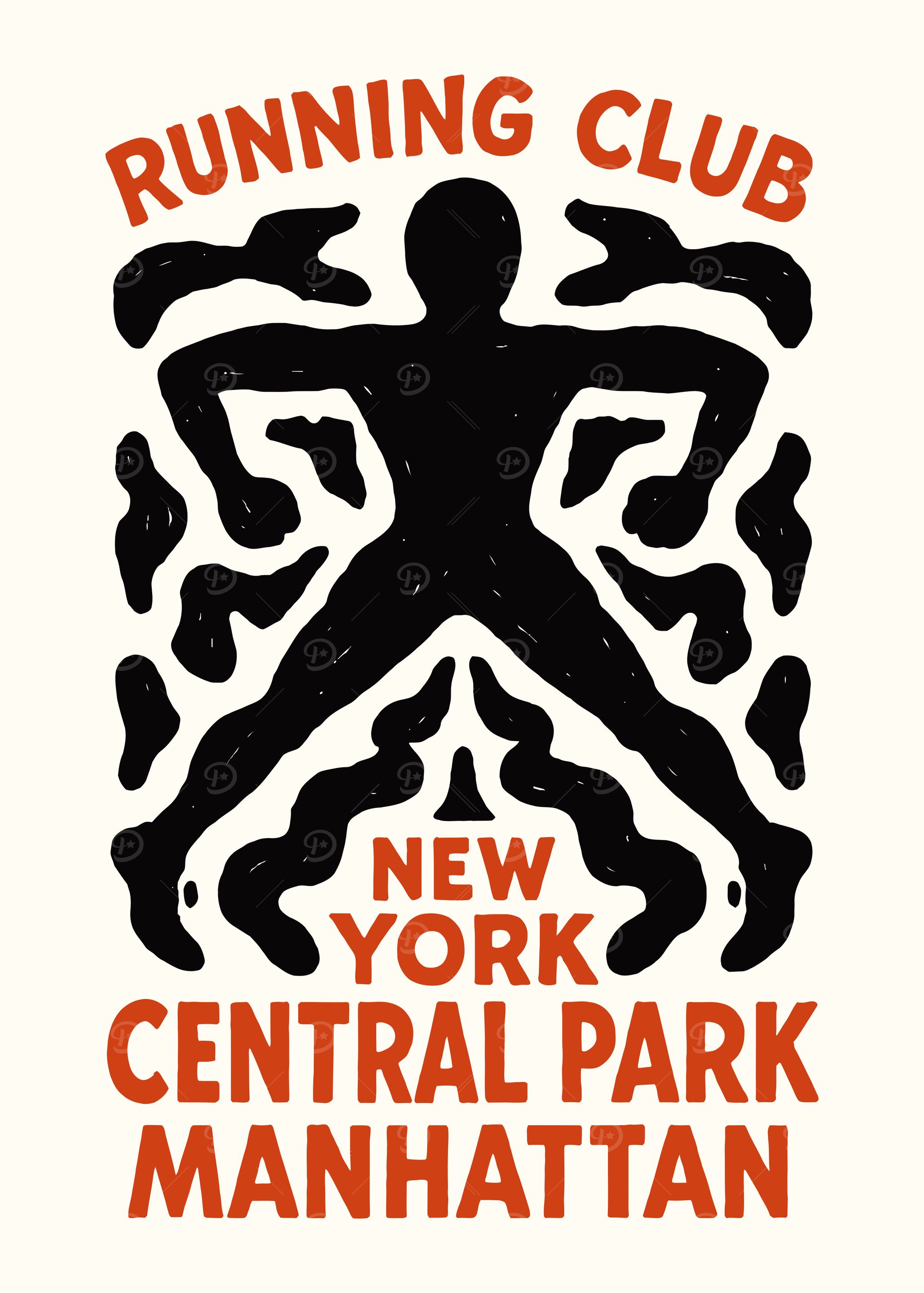 Running Club New York Manhattan Art