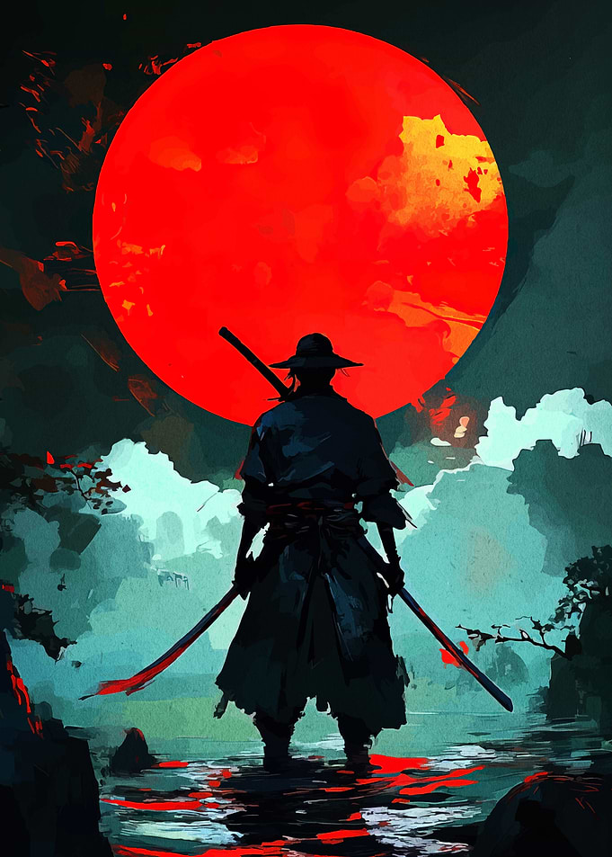 Samurai under the Red Moon
