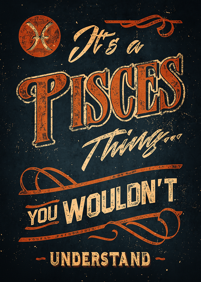 It's a Pisces Thing Zodiac Art