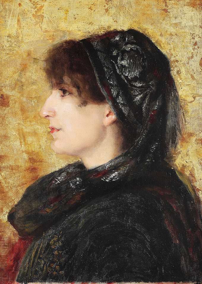 Portrait of a Woman in Profile