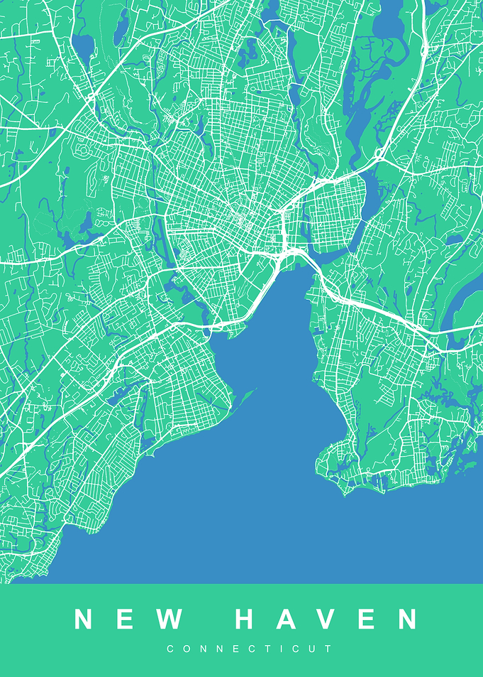 New Haven, Connecticut City Map