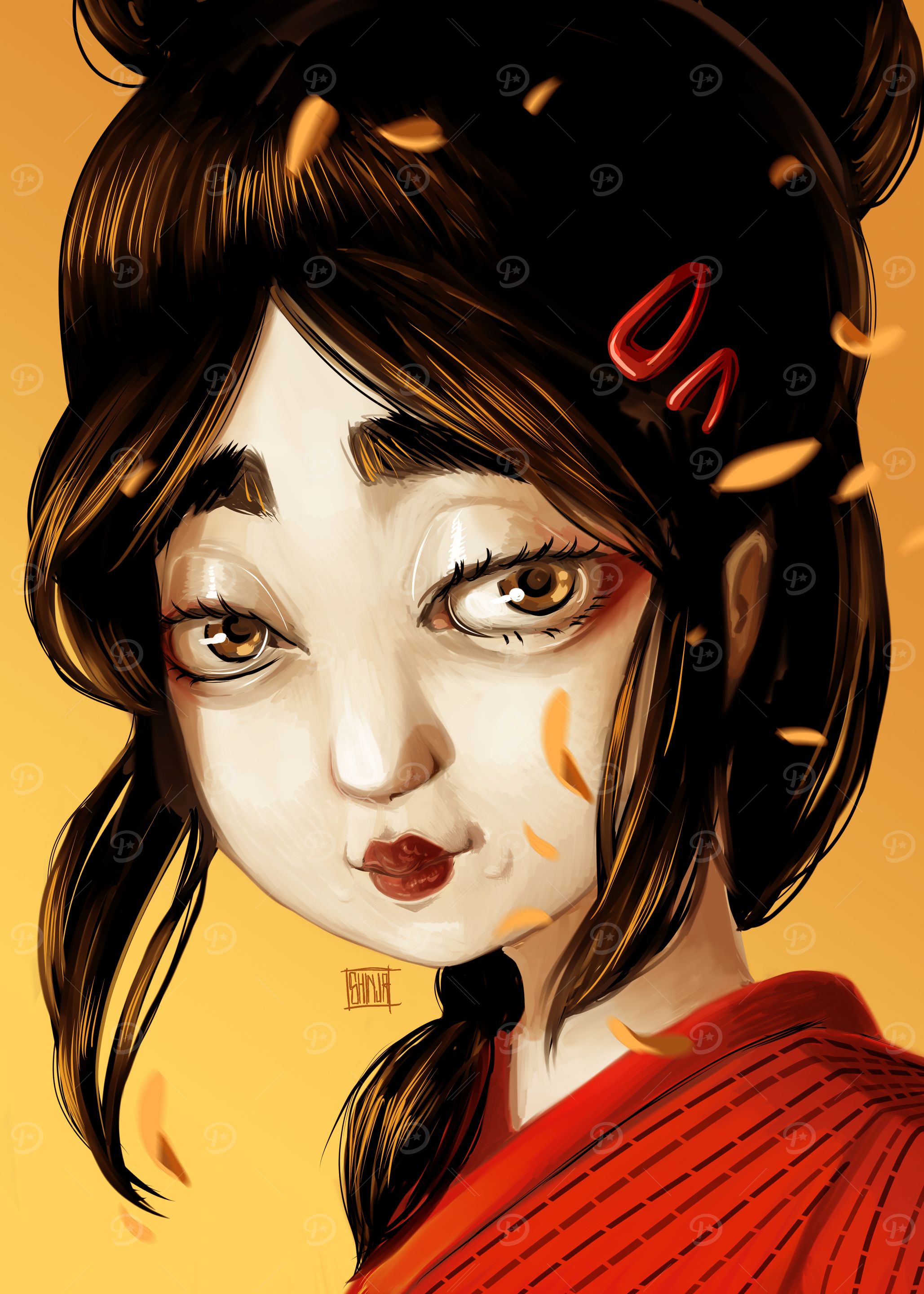 Portrait of a Young Japanese Woman