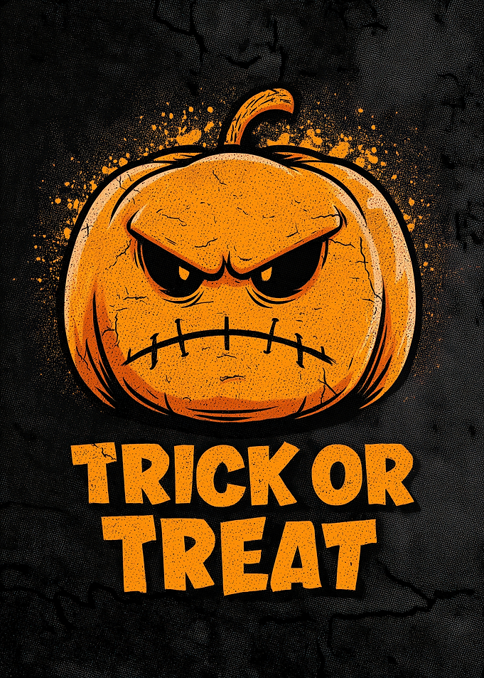 Grumpy Pumpkin Trick or Treat
