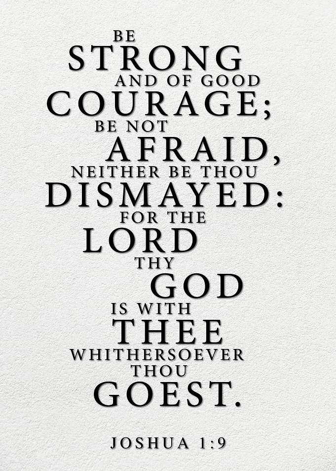 Joshua 1:9 Inspirational Bible Verse