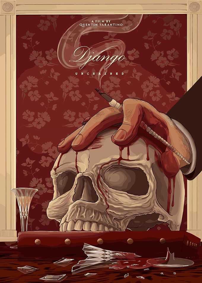 Django Unchained Movie Poster Art