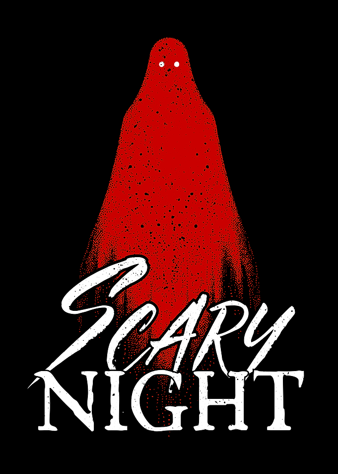 Scary Night Ghost Illustration