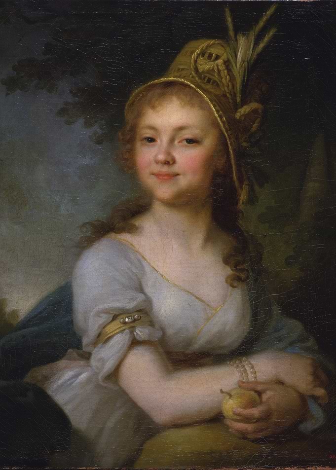 Portrait of a Woman with Pear