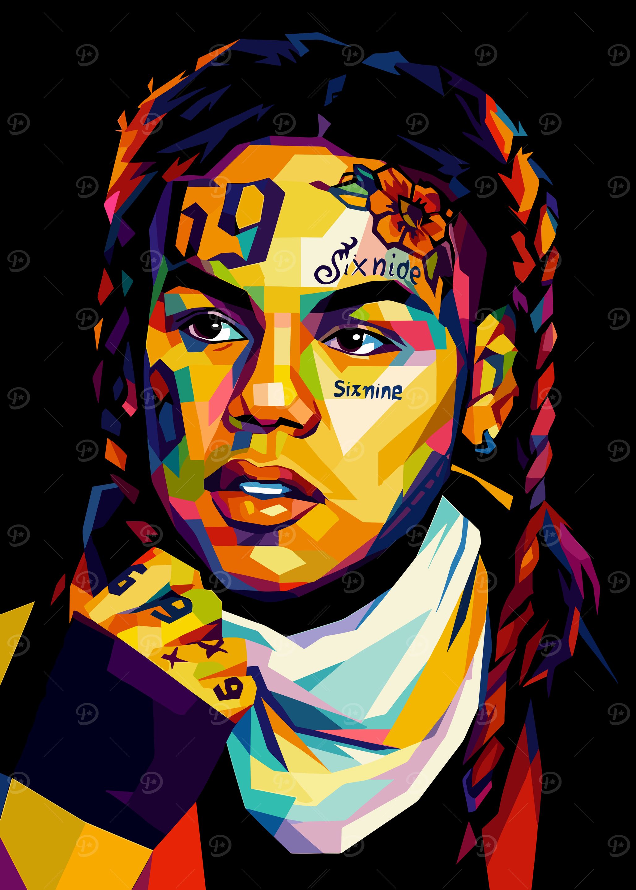 Tekashi 6ix9ine Wpap Art