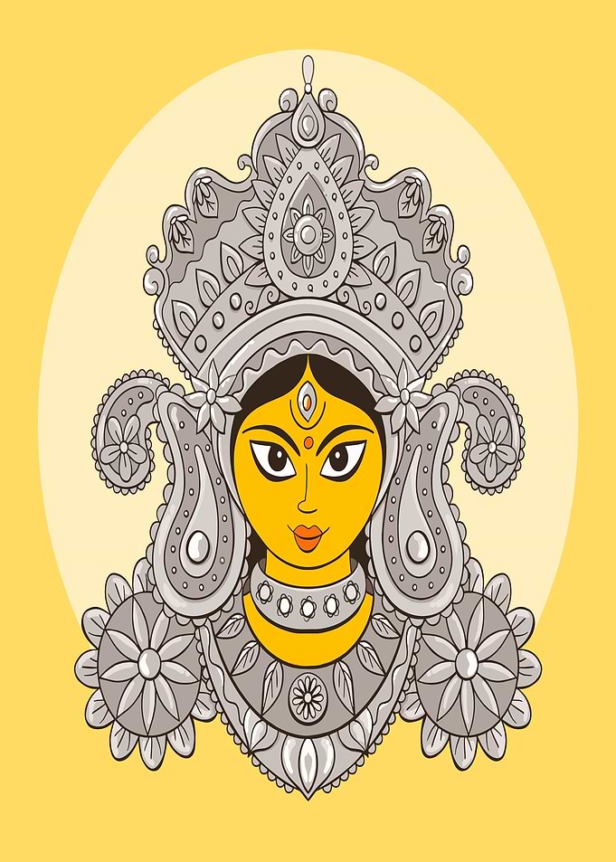 Durga Maa Illustration