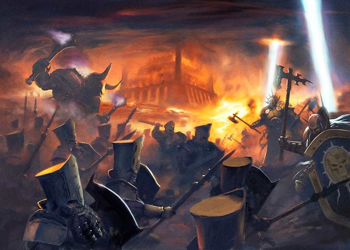 Infernal Cohort Fighting Liberators