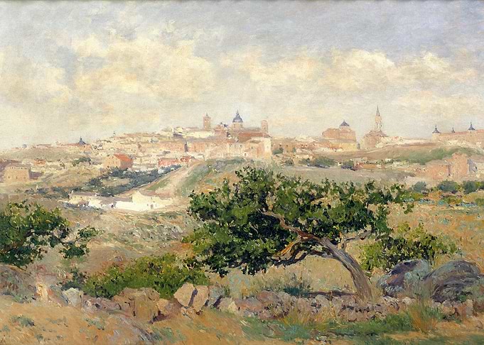 Toledo, Spain, landscape painting