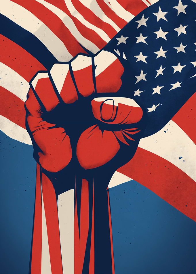 American Flag Fist