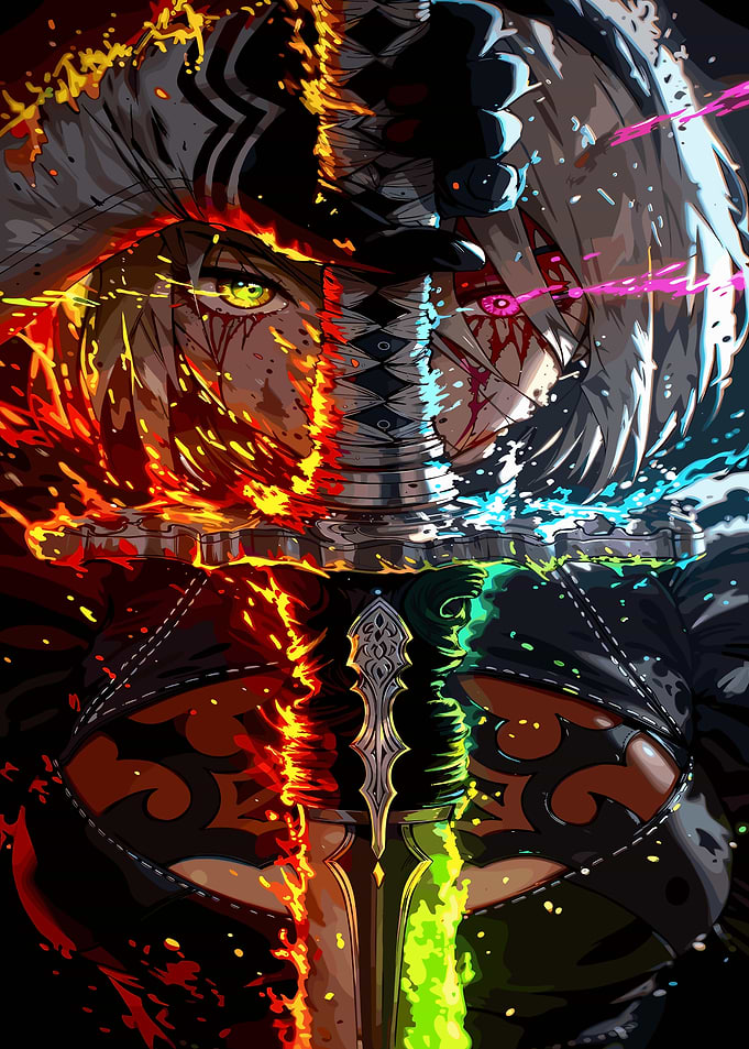 2B Nier Automata Character with Sword