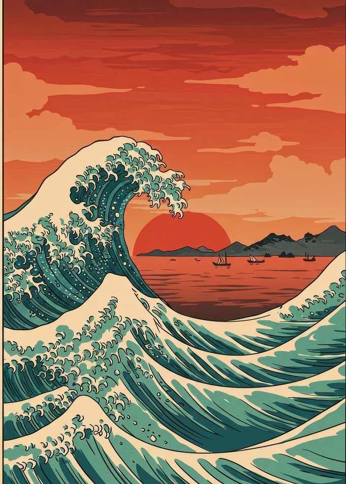 Japanese Wave Art