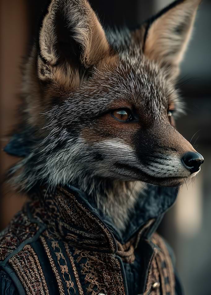 Fox in a jacket