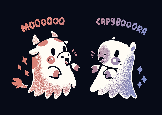 Spooky Capy and Cow