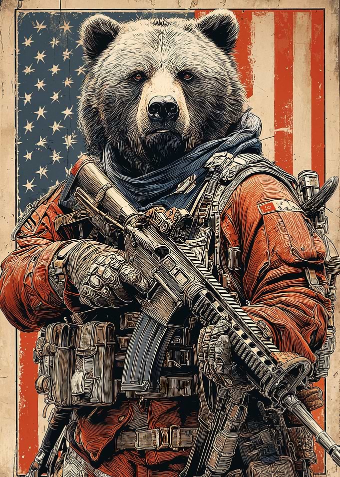 American Bear Soldier