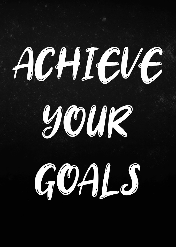 Achieve Your Goals Motivational Poster