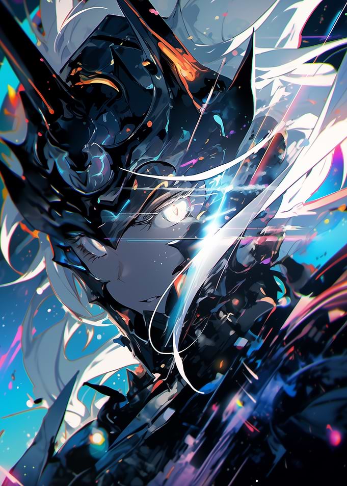 Armored Anime Character Portrait