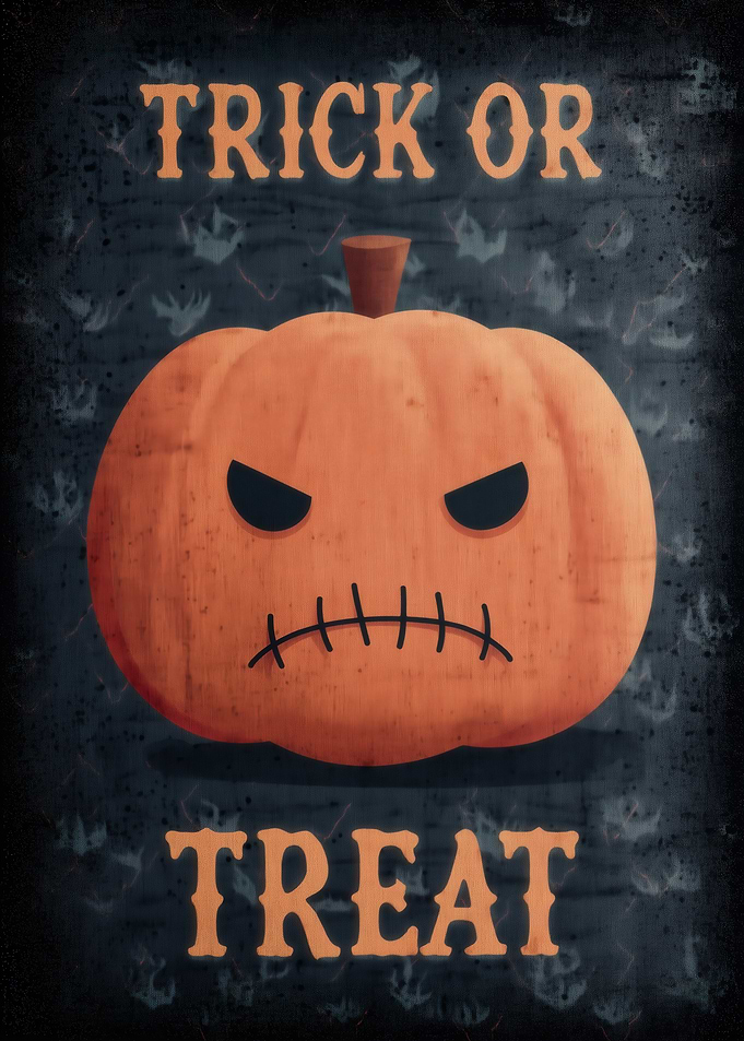 Grumpy Pumpkin Trick or Treat