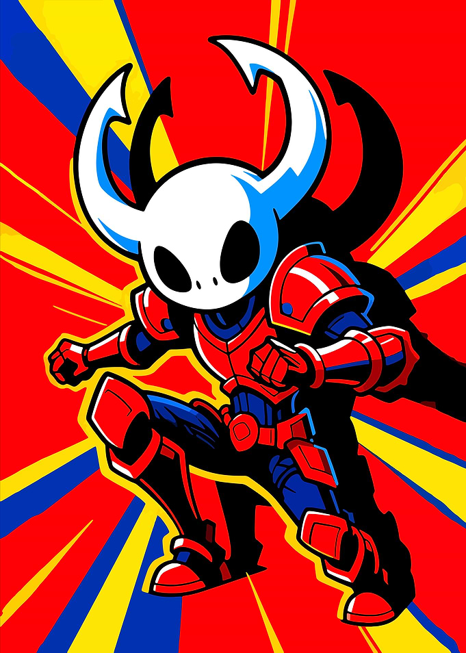 Hollow Knight Inspired Character Art